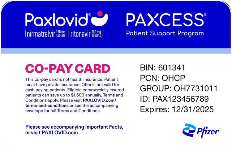 Paxlovid copay card